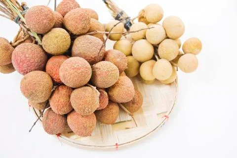 Lychee &amp; longan Stock Photos