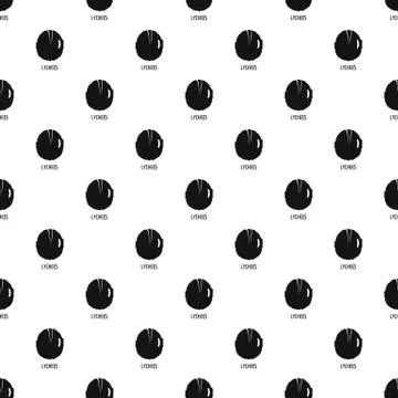 Lychee pattern seamless Stock Illustration