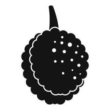 Lychees fruit icon, simple style Stock Illustration