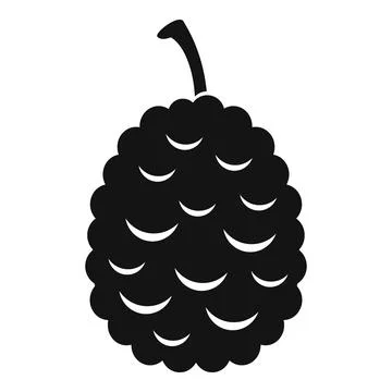 Lychees icon, simple style Stock Illustration