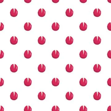 Lychees pattern seamless Stock Illustration