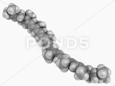 Lycopene molecule Stock Illustration
