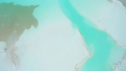 Lye lake, alien planet 2 Stock Footage 134950551
