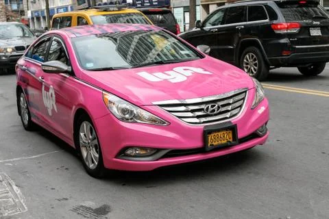 Lyft car in NYC Fotos de archivo