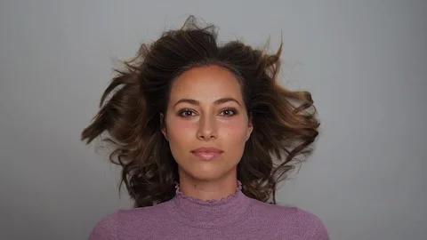 Lying amongst falling confetti Video stock 86412846