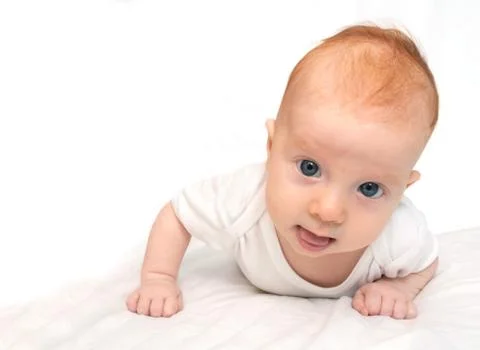 Lying baby Stock Photos