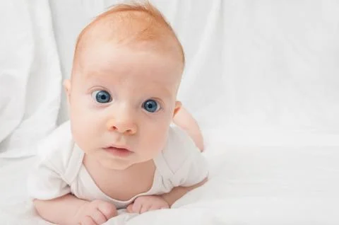 Lying baby Stock Photos