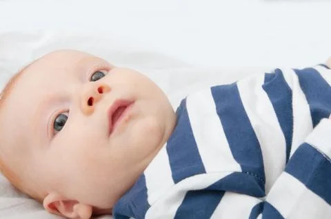 Lying baby Stock Photos