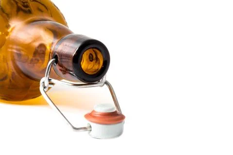 Lying bottle of beer Stock Photos