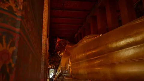 Lying Buddha, Bangkok Video stock 93381534