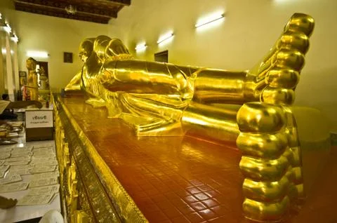 Lying Buddha Stock Photos