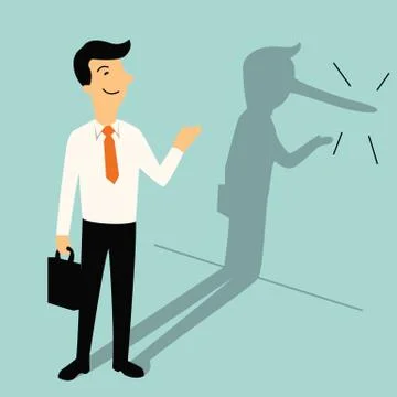 Lying businessman Stock Illustration