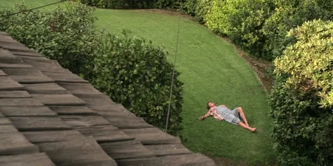 Lying Calmy On Grass 動画素材 155847904