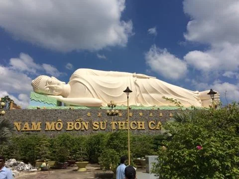 Lying down buddah Stock Photos