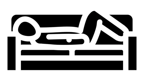 Lying down position diarrhea glyph icon animation 動画素材 326731514