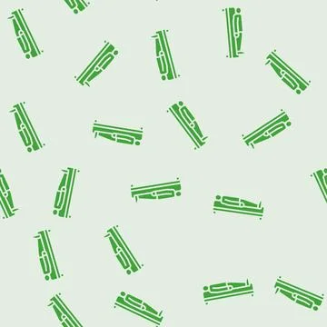 Lying down position diarrhea glyph seamless pattern Illustrazione stock