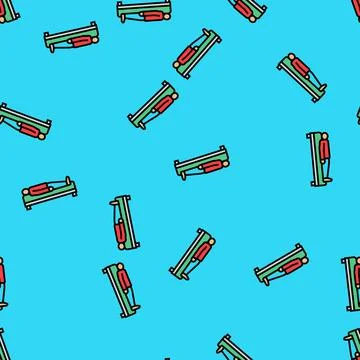 Lying down position diarrhea vector seamless pattern Stock Illustration
