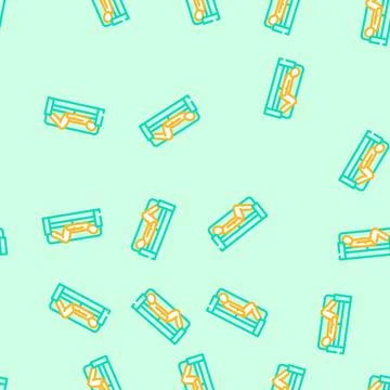 Lying down position diarrhea vector seamless pattern Illustrazione stock