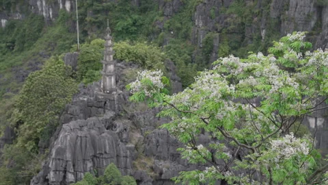 The Lying Dragon mountain in Ninh Binh, Hang Mua Vídeo Stock 241578641