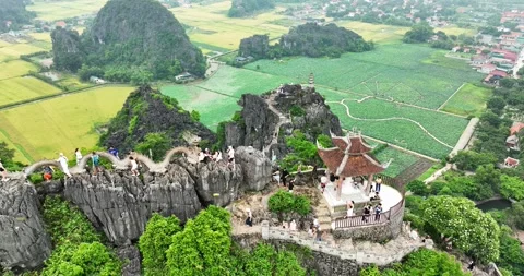 Lying Dragon mountain viewpoint Stock Footage 343082381