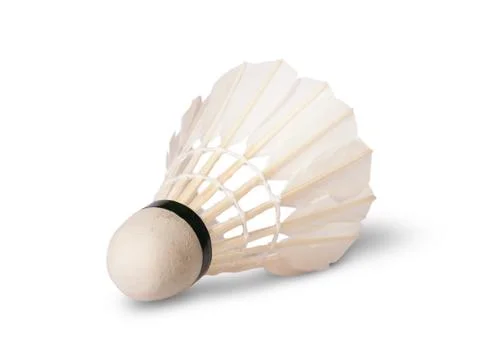 Lying feather shuttlecocks Stock Photos