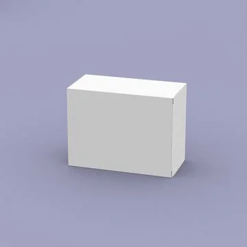 Lying on the left side box, packaging template for product design mockup Illustrazione stock