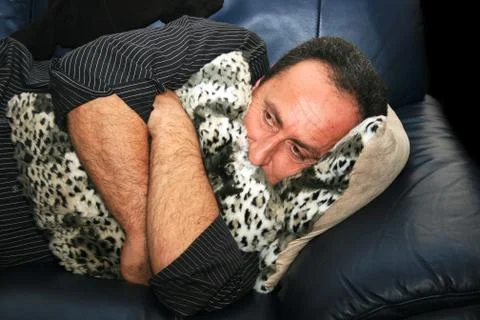 Lying man Stock Photos