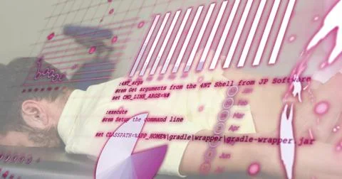 Lying man resting face-down on padded bench in clinic, wearing white tee, Stock Photos