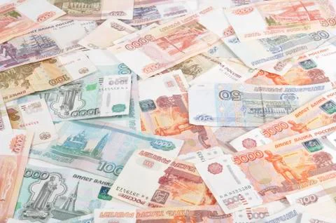 Lying money background Stock Photos