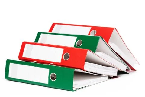 Lying ring binders Stock Photos