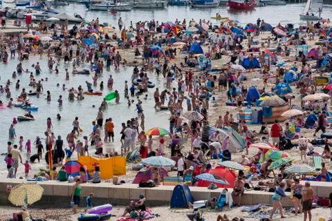 Lyme regis beach Stock Photos
