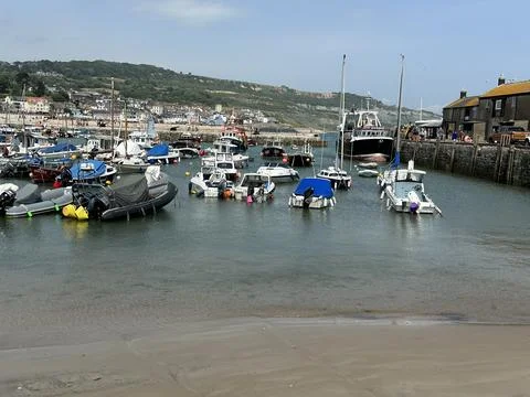 Lyme Regis harbour Stock Photos