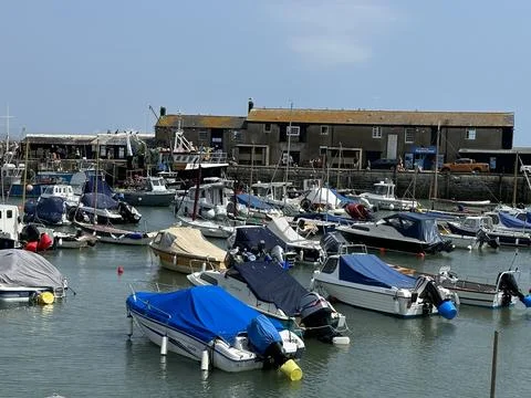Lyme Regis harbour Stock Photos