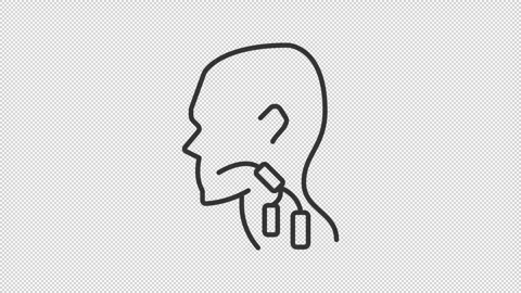 Lymph nodes line animation Stock Footage 318067158