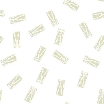 Lymphatic system glyph seamless pattern Stock Illustration