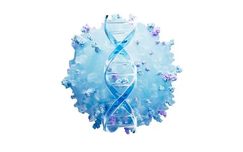 Lymphocytes and biomedical concept, 3d rendering. Stock Photos