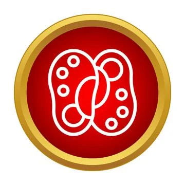 Lymphocytes interacting cell immune system icon Stock Illustration