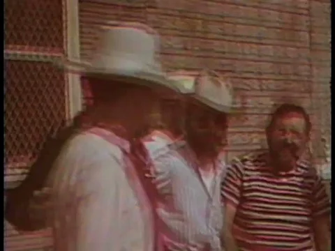 Lyndon Baines Johnson spends time with middle schoolers on a ranch in Texas in Stock Footage
