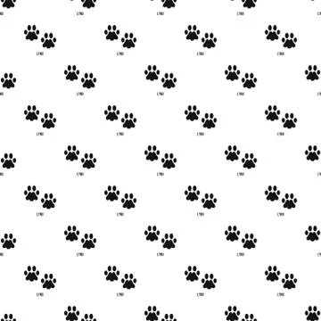 Lynx step pattern seamless vector Stock Illustration