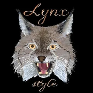 Lynx style Stock Illustration