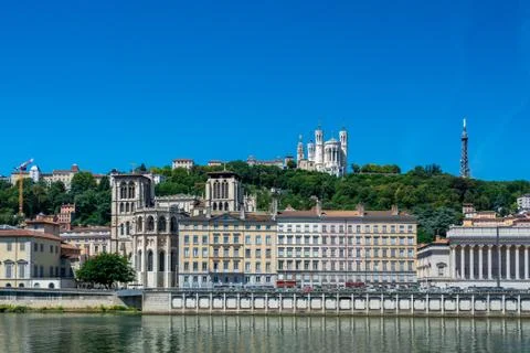Lyon cityscape Stock Photos
