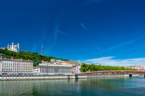 Lyon cityscape Stock Photos