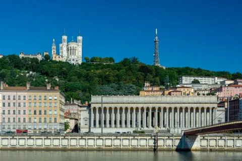Lyon cityscape Stock Photos