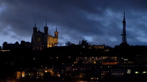 The Lyon metropolitan area is the second-largest urban area in France. Stock Footage 114214661