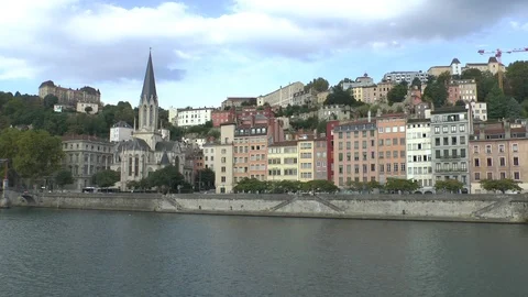 Lyon. Panorama of the city. Stock Footage 100736715