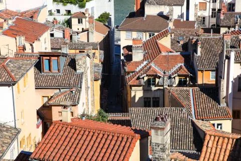 Lyon, rooftops Foto stock