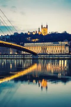 Lyon, special photographic processing Stock Photos