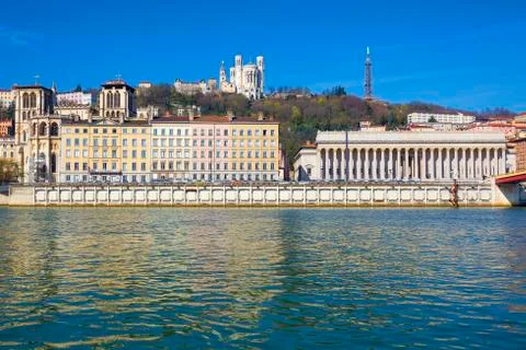 Lyon in spring Stock Photos