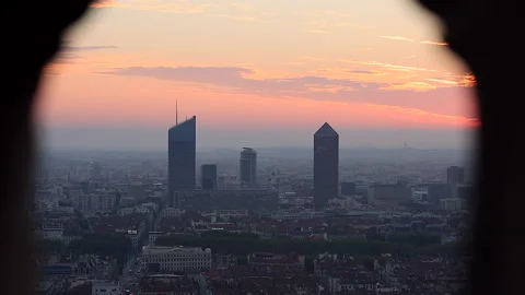Lyon view Stock Footage 134138839