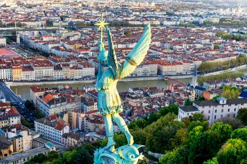 Lyon view Stock Photos